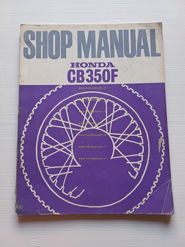 HONDA CB 350 Four 1973 manuale officina inglese originale workshop …