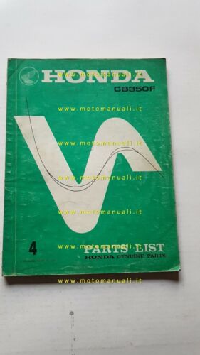 HONDA CB 350 FOUR 1975 catalogo ricambi ORIGINALE spare parts …