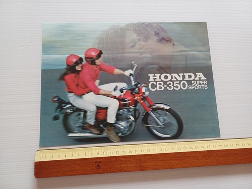 Honda CB 350 K3 Super Sports 1971 depliant originale inglese