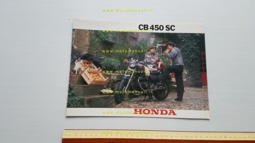 Honda CB 450 SC 1985 depliant originale italiano