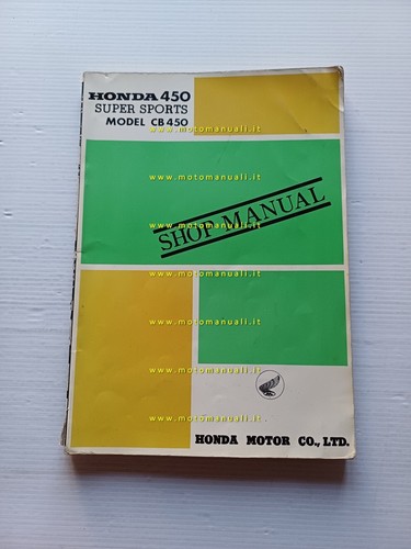 HONDA CB 450 Super Sport 1966 manuale officina riparazione INGLESE …