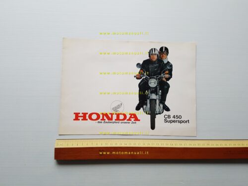 Honda CB 450 Supersport 1965 depliant originale tedesco