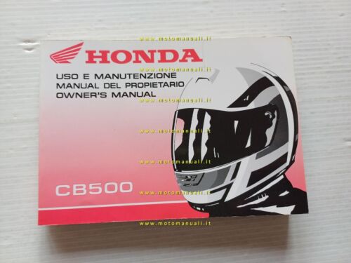 Honda CB 500 1995 manuale uso manutenzione libretto istruzioni originale
