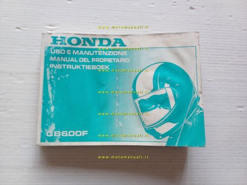 Honda CB 600 F 1998 manuale uso manutenzione libretto originale …