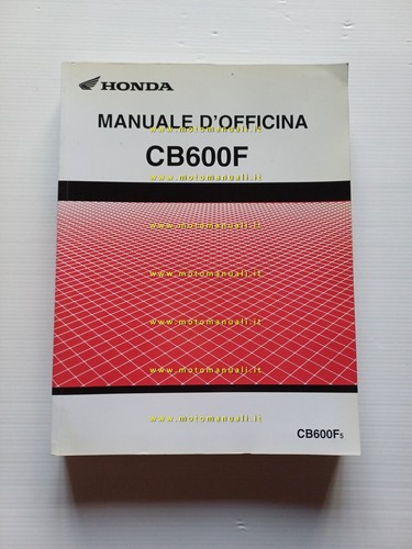 HONDA CB 600 F 2005 manuale officina originale TESTO ITALIANO