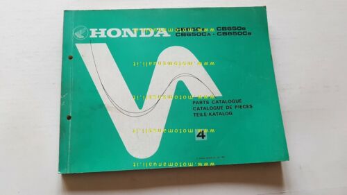 HONDA CB 650 - CB 650 C 1980 catalogo ricambi …