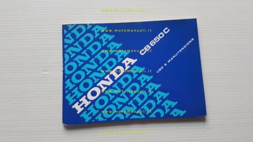 HONDA CB 650 C 1981 manuale uso manutenzione libretto italiano …