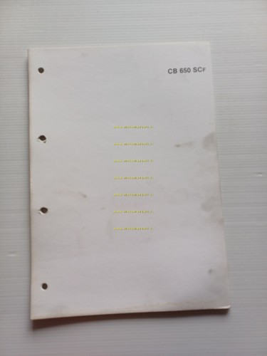 Honda CB 650 SC scheda informazioni tecniche manuale officina italiano …