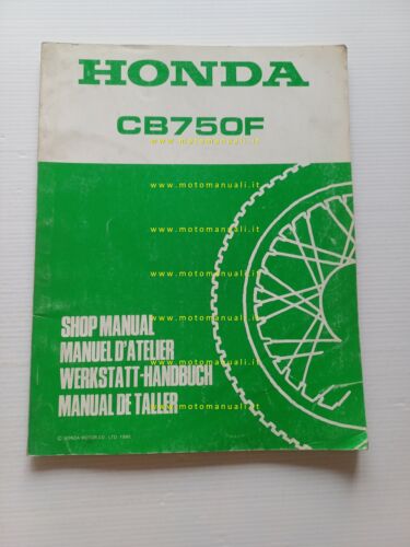 Honda CB 750 F 1980 aggiornamento SUPPLEMENTO manuale officina originale