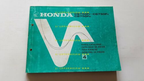 HONDA CB 750 F 1980 catalogo ricambi ORIGINALE moto spare …