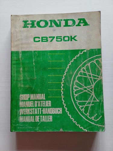 HONDA CB 750 K 1978 manuale officina riparazione originale
