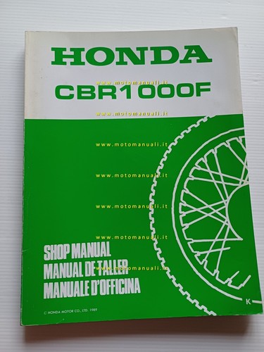 Honda CBR 1000 F 1989 VARIANTI manuale officina ITALIANO originale