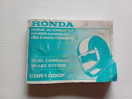 Honda CBR 1000 F 1992-93 manuale uso manutenzione libretto originale …