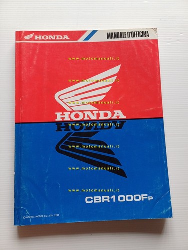 HONDA CBR 1000 F 1993 manuale officina ITALIANO originale