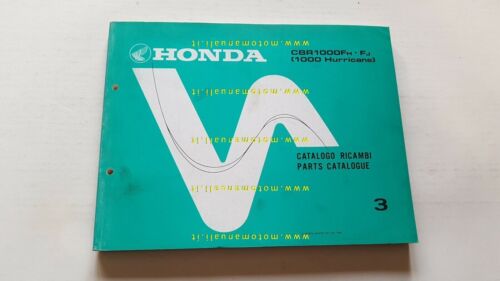 Honda CBR 1000 F Hurricane 1987 catalogo ricambi originale spare …
