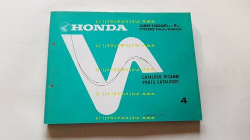 Honda CBR 1000 F Hurricane 1988 catalogo ricambi originale spare …