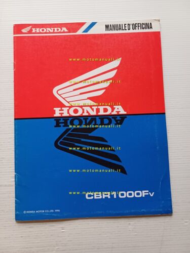 Honda CBR 1000 F VARIANTI 1996 manuale officina ITALIANO originale