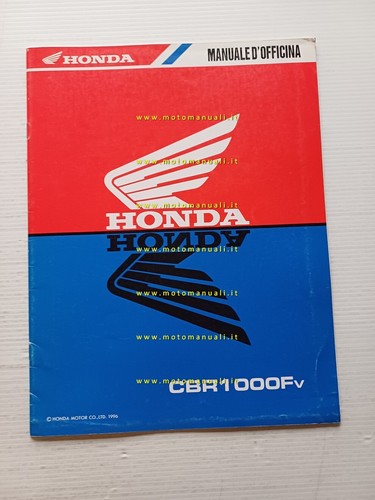 Honda CBR 1000 F VARIANTI 1996 manuale officina ITALIANO originale