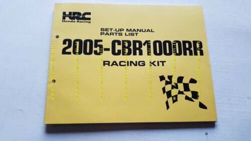 HONDA CBR 1000 RR 2005 Racing Kit catalogo ricambi manuale …