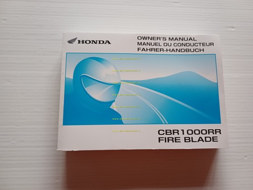 Honda CBR 1000 RR Fireblade 2004 manuale uso manutenzione originale …