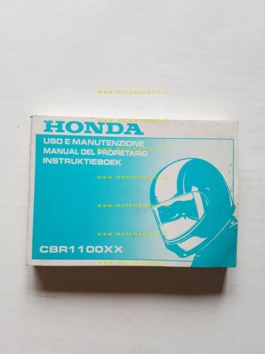 Honda CBR 1100 XX 1997 manuale uso originale ITALIANO OLANDESE …