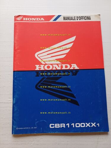 Honda CBR 1100 XX VARIANTI 2001 manuale officina ITALIANO originale