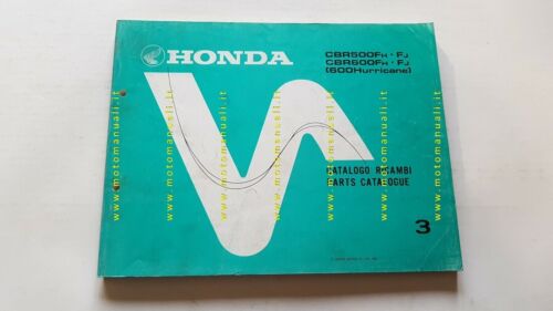 Honda CBR 500 - 600 F -Hurricane 1987 catalogo ricambi …
