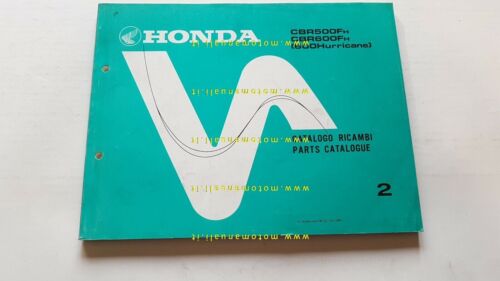 Honda CBR 500 -600 F - Hurricane 1987 catalogo ricambi …