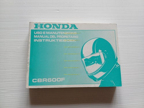 Honda CBR 600 F 1999 manuale uso manutenzione originale italiano