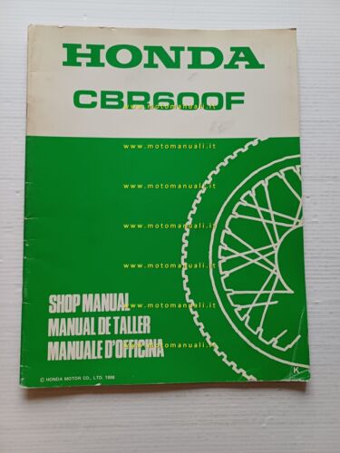 Honda CBR 600 F VARIANTI 1988 manuale officina originale