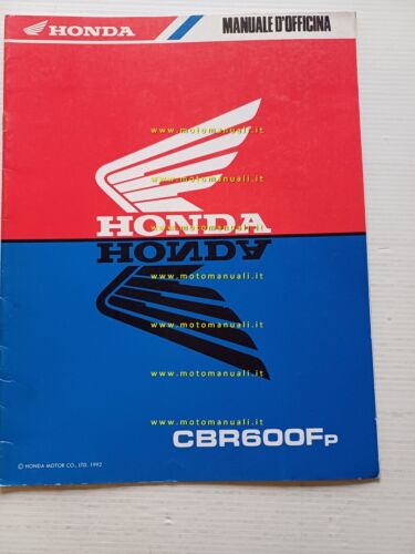 Honda CBR 600 F VARIANTI 1992 manuale officina ITALIANO originale