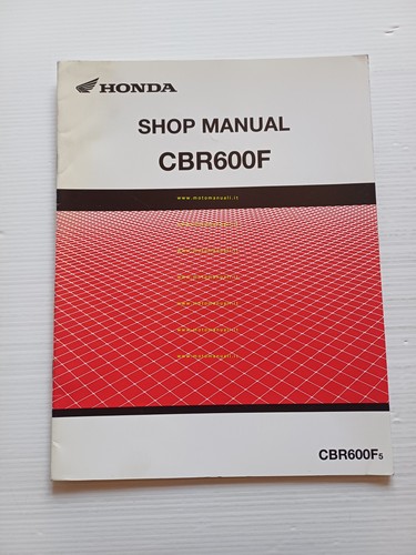 Honda CBR 600 F VARIANTI 2004 manuale officina TESTO INGLESE …