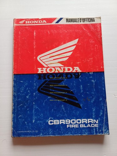 Honda CBR 900 RR Fireblade 1992 manuale officina ITALIANO originale