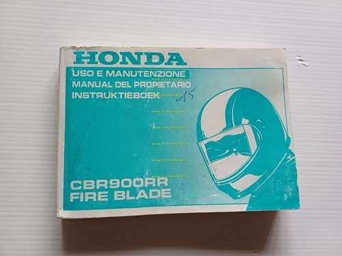 Honda CBR 900 RR Fireblade 1995-96 manuale uso manutenzione italiano …