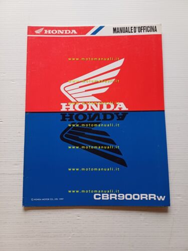 Honda CBR 900 RR Fireblade VARIANTI 1997 manuale officina ITALIANO …