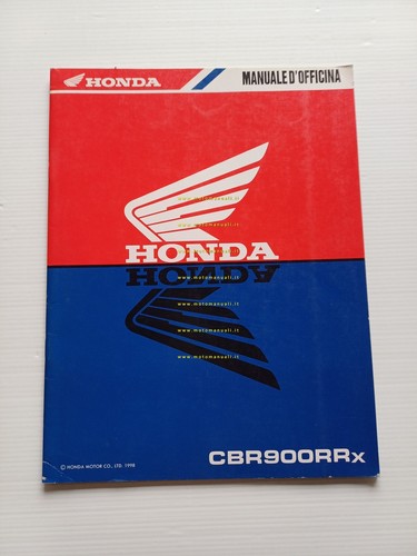 Honda CBR 900 RR Fireblade VARIANTI 1998 manuale officina ITALIANO …