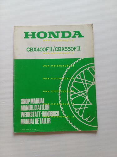 Honda CBX 400-550 F II 1982 aggiornamento SUPPLEMENTO manuale officina …