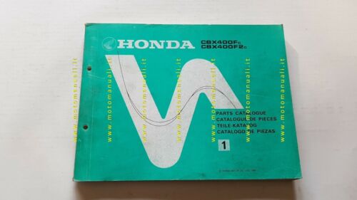 Honda CBX 400 F - 400 F2 1981 catalogo ricambi …