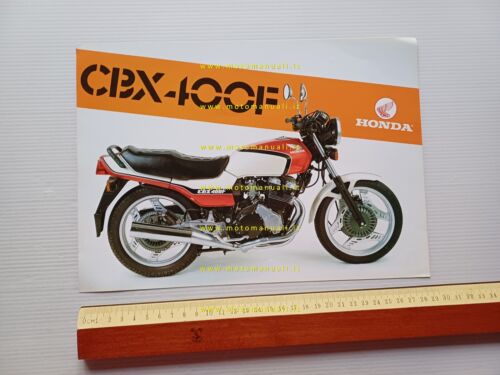 Honda CBX 400 F depliant ITALIANO moto originale epoca brochure