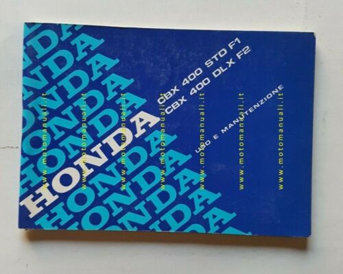 Honda CBX 400 STD F1 - DLX F2 1982 manuale …