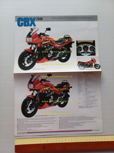 Honda CBX 750 F 1984 Prototipo depliant INGLESE originale printed …