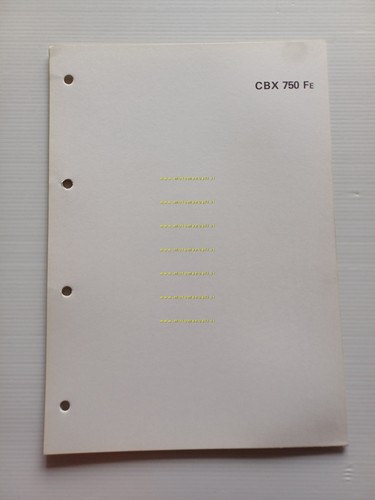 Honda CBX 750 F scheda informazioni tecniche manuale officina italiano …