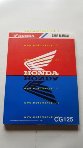 HONDA CG 125 1997 manuale officina INGLESE originale workshop manual