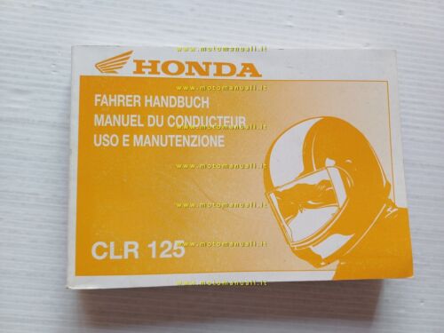 Honda CLR 125 City Fly 1998 manuale uso libretto ITALIANO …