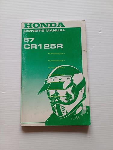 Honda CR 125 Cross 1987 manuale uso manutenzione libretto istruzioni …
