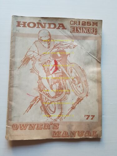 Honda CR 125 M Elsinore 1977 manuale uso / officina …