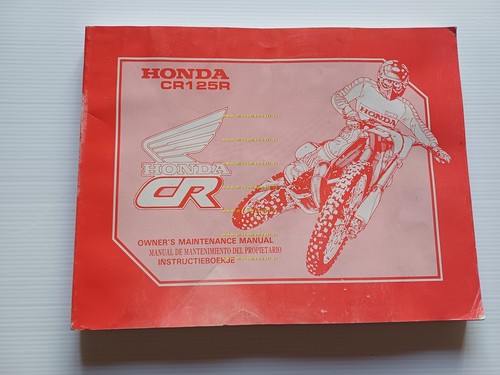 HONDA CR 125 R 1989-90 manuale uso manutenzione + officina …