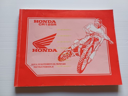 HONDA CR 125 R 1992 manuale uso manutenzione + officina …