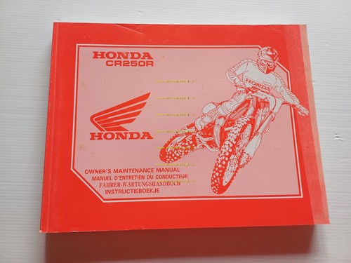 Honda CR 250 R Cross 1993 manuale uso - officina …