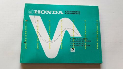 Honda CR 450 R- 480 R 1981 catalogo ricambi originale …